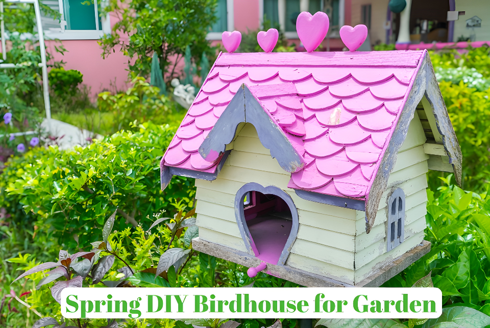 Spring Garden Decor: A Simple Birdhouse DIY Guide