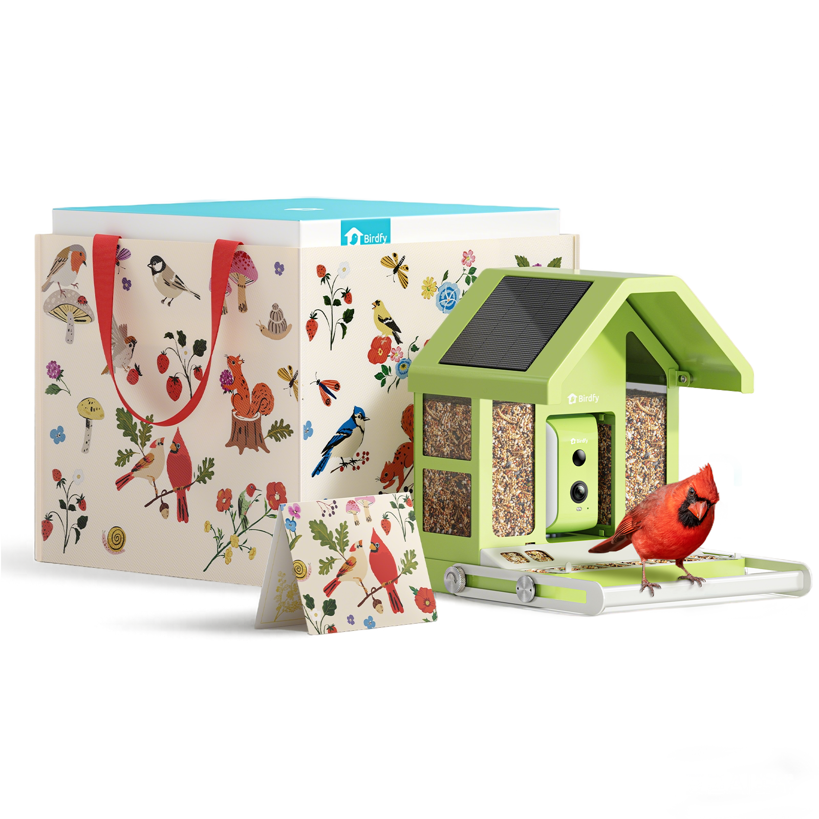 貴重！THE LIFE OF BIRDS 吹替有り セット Birdfy Feeder Metal - Limited Gift Set | Smart Bird Feeder with Camera