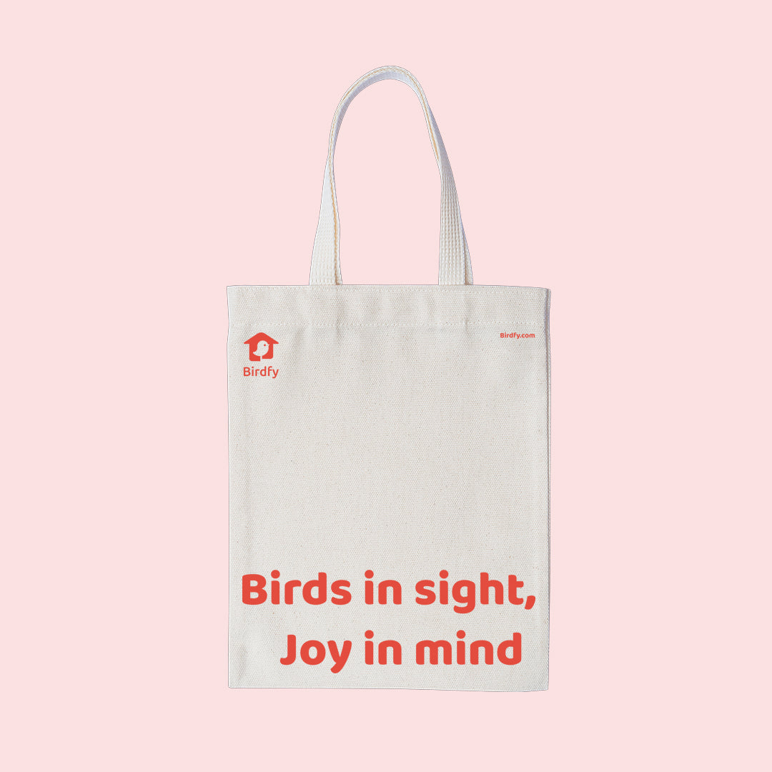 Birdfy White Tote Bag