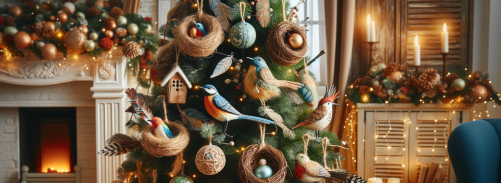 Christmas birds ornaments