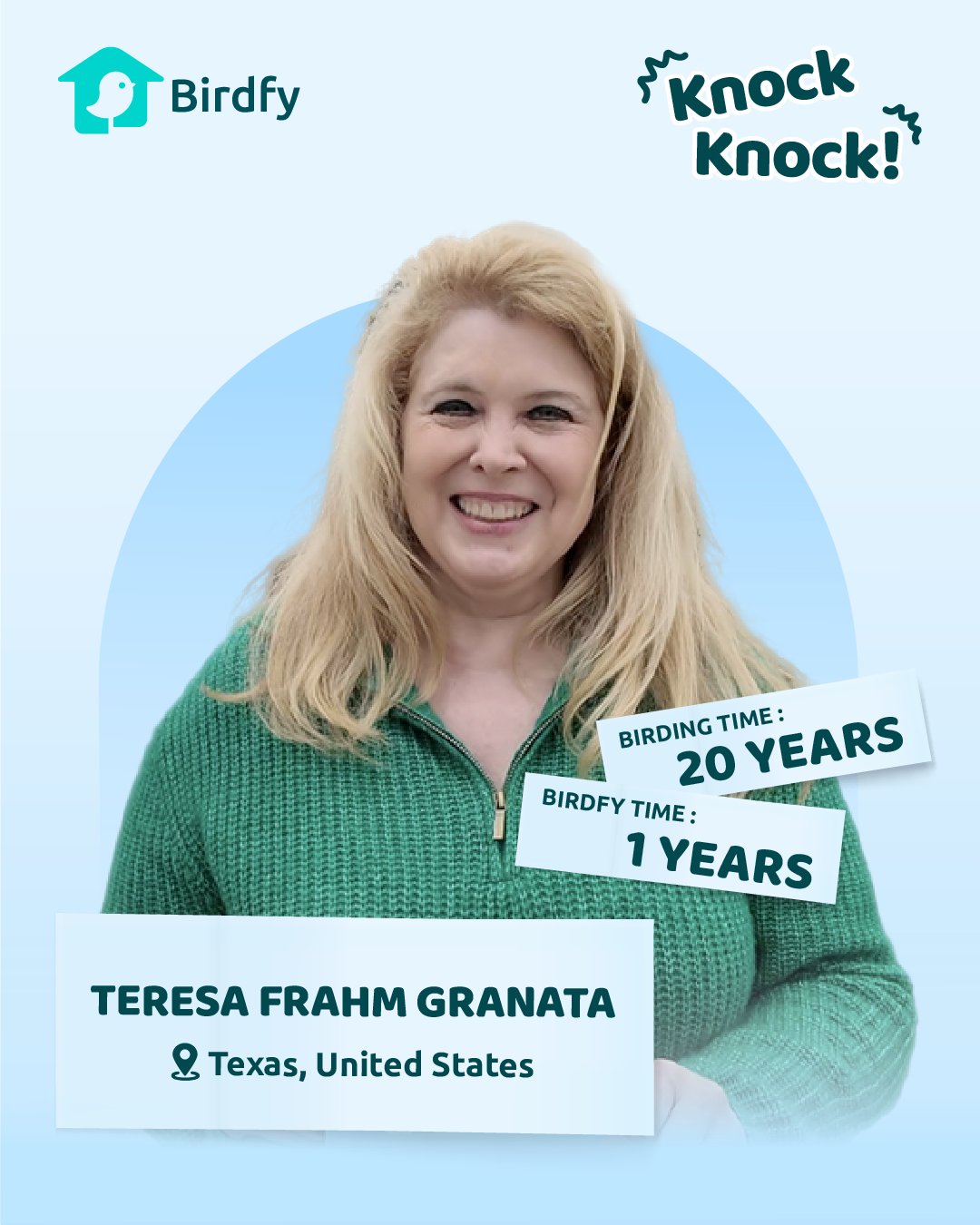 🚪 Knock Knock! Birdfy Home Visit Series Episode Three - Teresa’s backyard 🏡