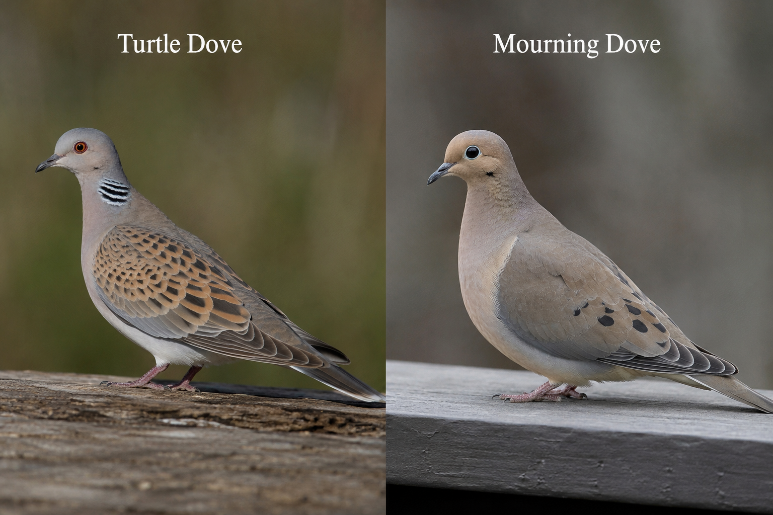 Turtle Dove vs Mourning Dove: Key Differences & Identification