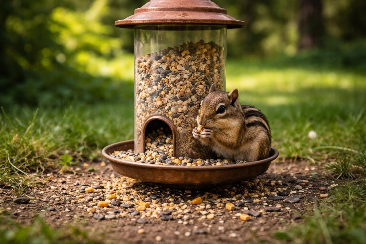 How to Keep Chipmunks Out of Bird Feeders: Humane & Effective Solutions