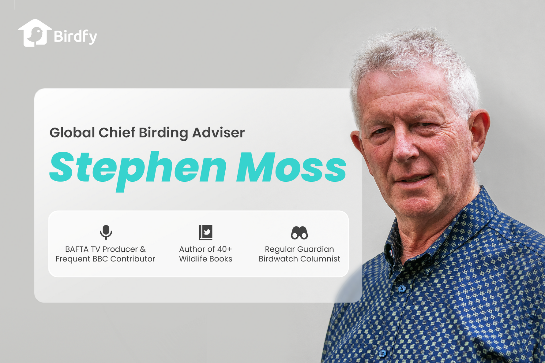 Birdfy Strengthens Global Partnership With Stephen Moss — A Leading Nature Writer, Broadcaster and TV Producer
