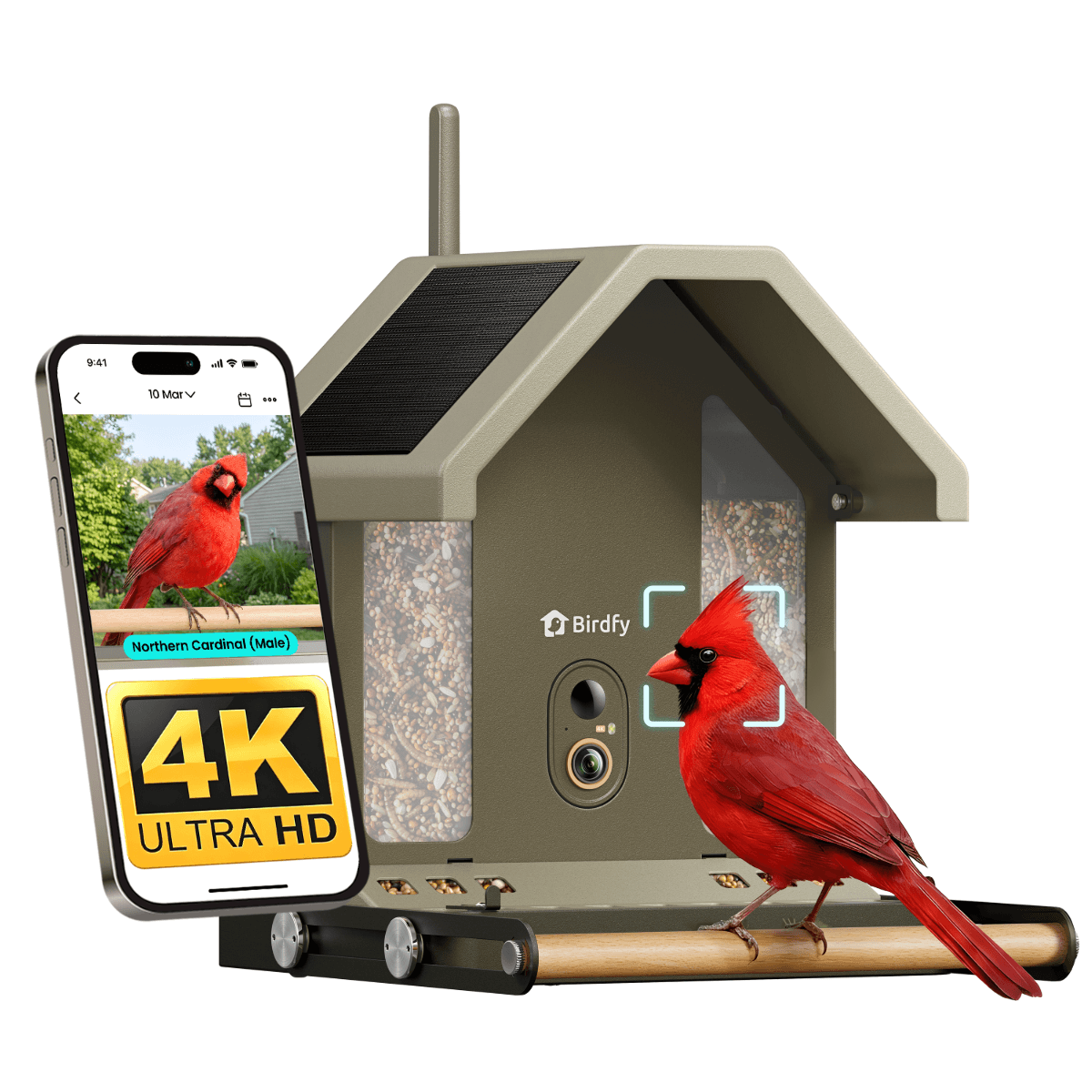 Birdfy Feeder Metal 2 4K - Smart Metal Feeder with Camera