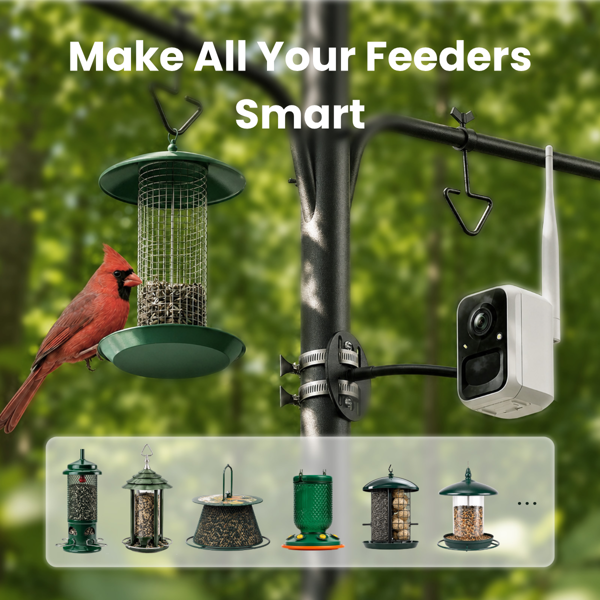 Birdfy Cam - Smart Birdwatching Camera with Bendable Mount