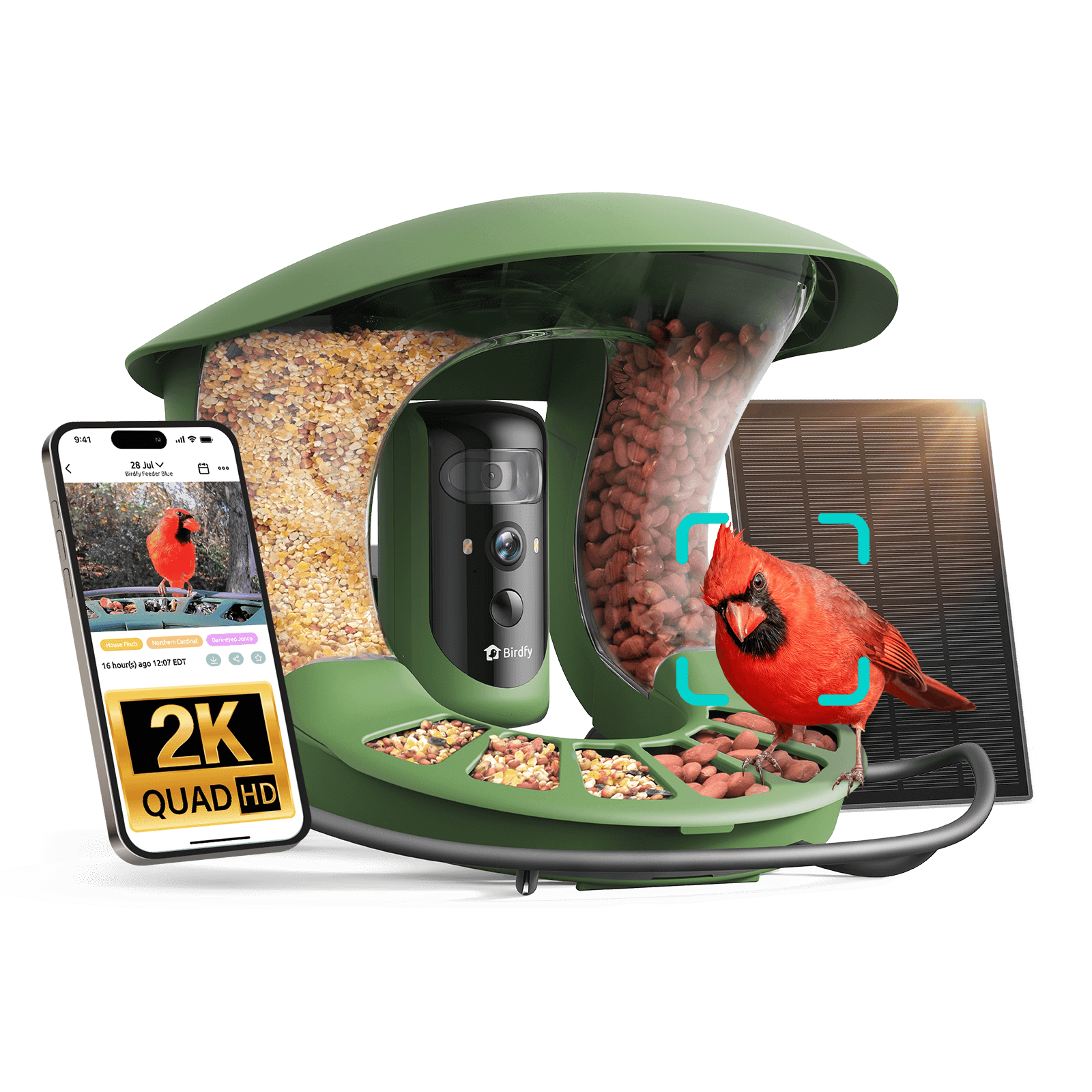 Birdfy Feeder 2 Pro - Dual-Lens Smart Bird Feeder with Camera
