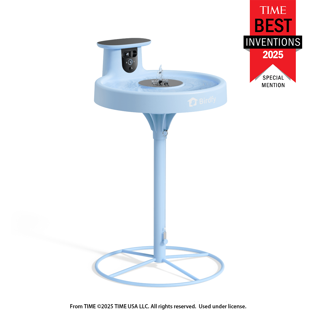 Birdfy Bath Pro with Stand | Smart Solar Fountain Birdbath on Pedestal
