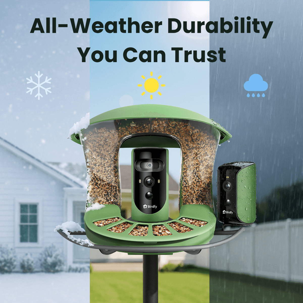 Birdfy Feeder 2 Duo - Triple-Lens Smart Bird Feeder with Cameras