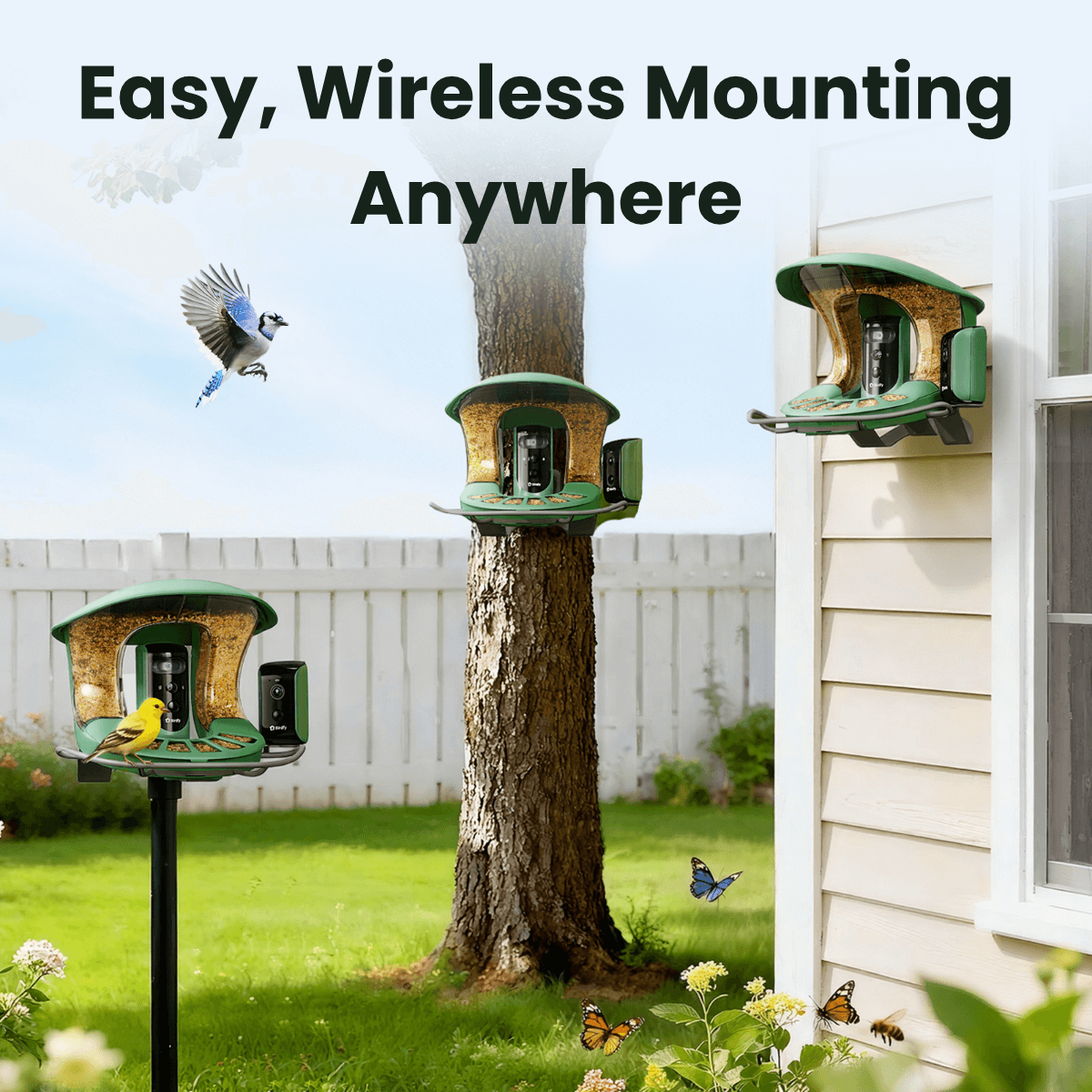Birdfy Feeder 2 Duo - Triple-Lens Smart Bird Feeder with Cameras