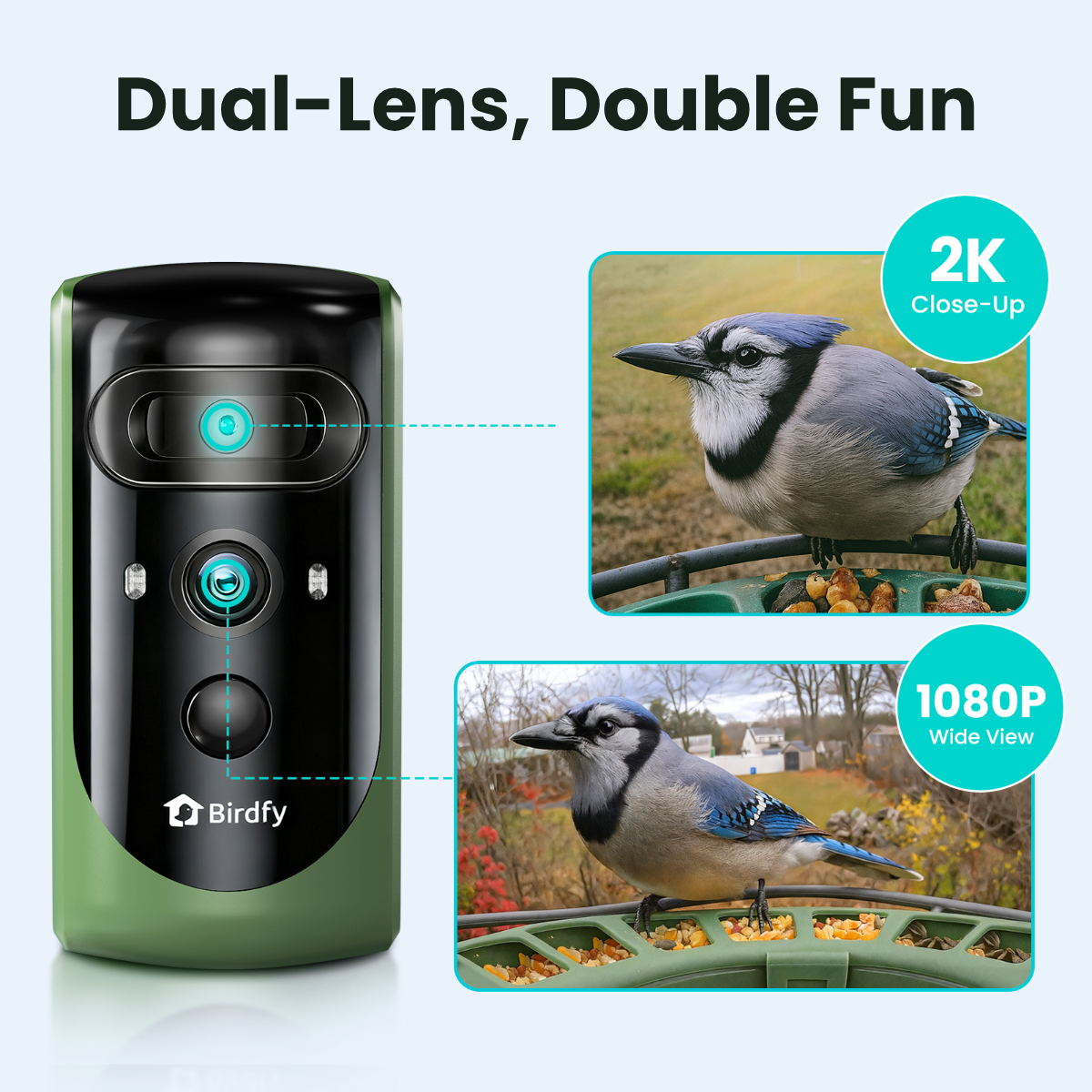 Birdfy Feeder 2 Pro - Dual-Lens Smart Bird Feeder with Camera