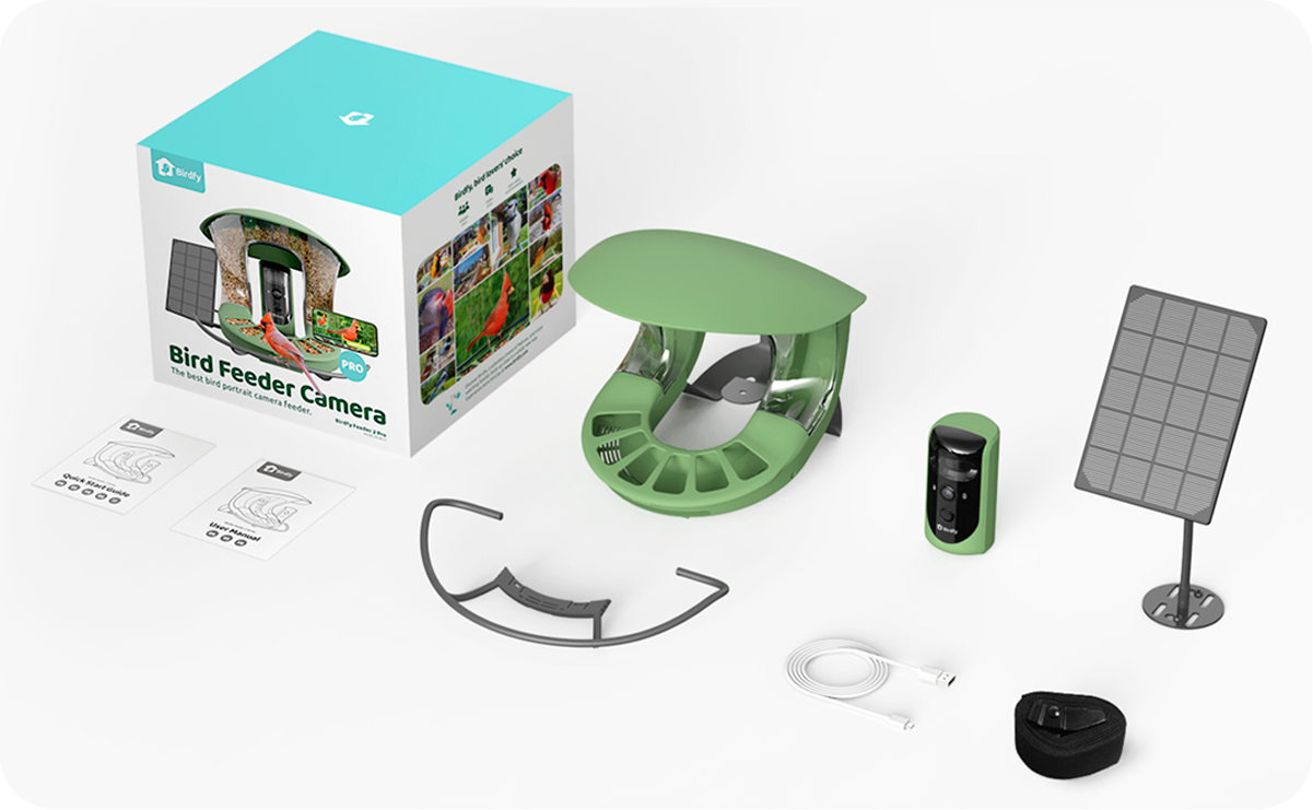 Bird Feeder Camera with Portrait & Wide-angle Camera - Birdfy Feeder 2 Pro