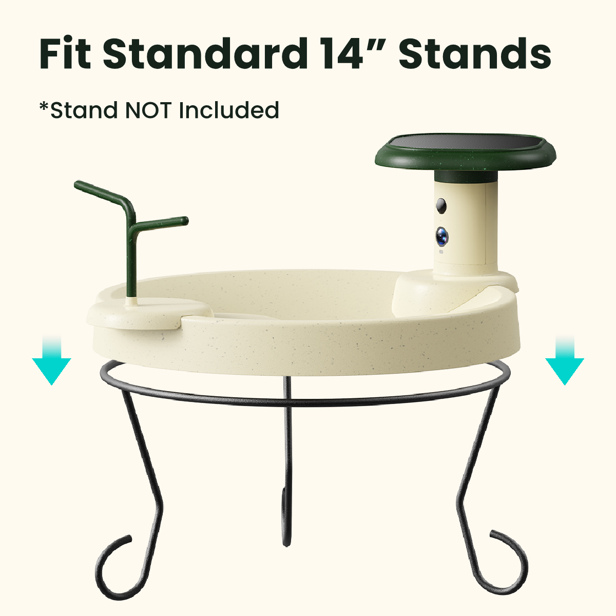 Birdfy Bath Jolly O - Solar-Powered Smart Birdbath