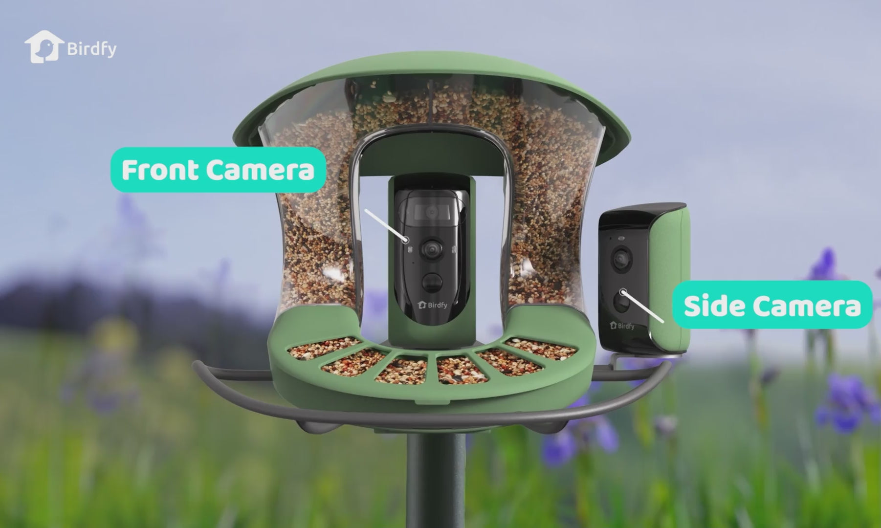 Birdfy Feeder 2 Duo - Triple-Lens Smart Bird Feeder with Cameras